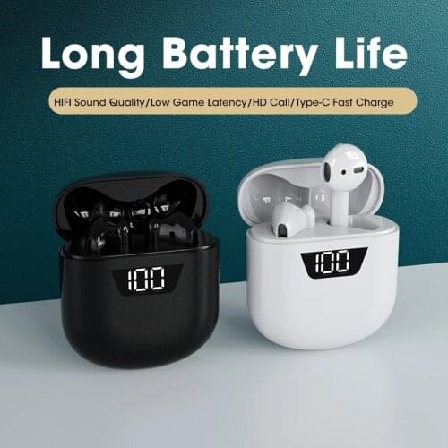 Alatour Wireless Headphones Bluetooth 5.0 Earphones Sport LED digital display Headset Charging box Headphones For smartphones