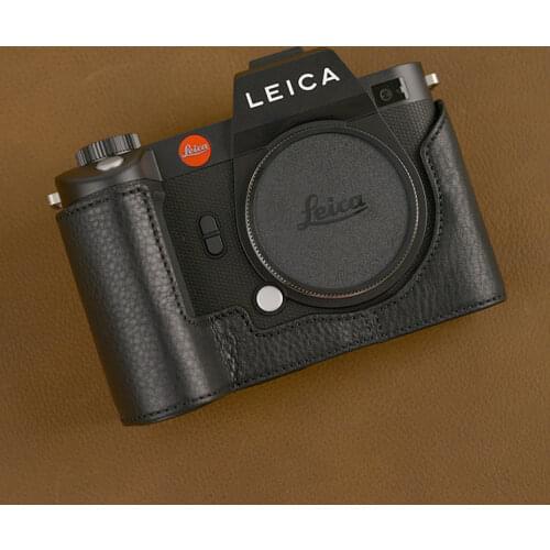 High Quality Handmade Genuine Real Leather Half Camera Case Bag Cover for Leica SL2