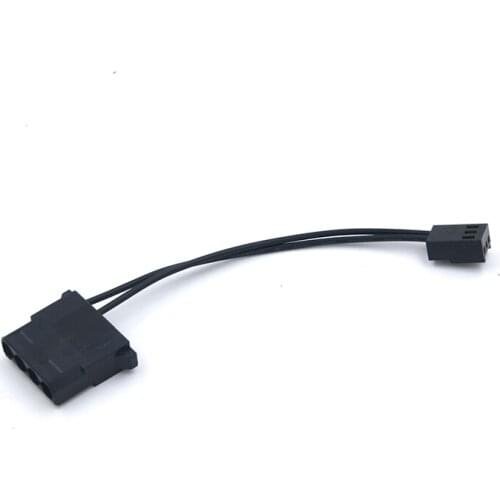 D type 4PIN to 3PIN female head Solve the problem of the fan connected to the governor of the big 4P interface