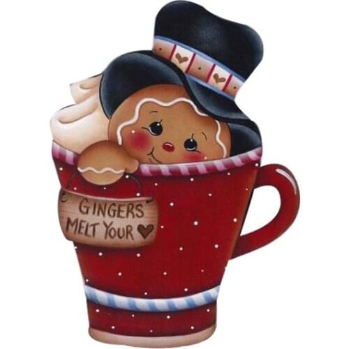 Ginger Teacup Layering Die Metal Cutting Dies New 2019 Christmas Fustelle Scrapbooking Dies Free Shipping