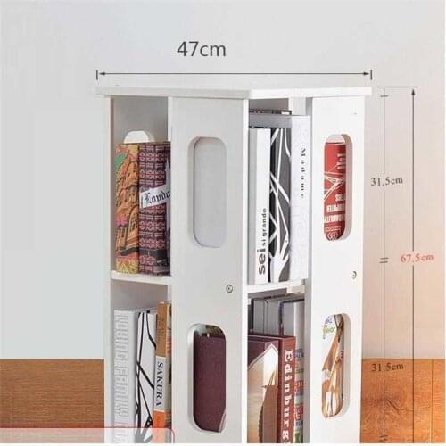 Boekenkast Libreria Display Cabinet Mueble De Madera Rotatable Rotate Rack Bookcase Home Furniture Librero Book Shelf Case