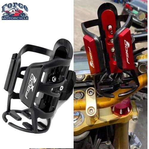For BMW F900R F900XR F 900R 900XR F900 R/XR 2009-2019 Motorcycle CNC Aluminum+ Rubber Beverage Water Bottle Drink Cup Holder