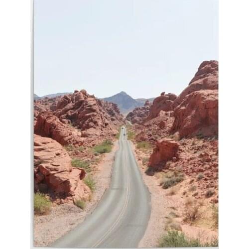 Home Decoration Hd Print Roads of Nevada Desert Pictures Wall Art Modular Landscape Poster Canvas Painting For Living Room Frame