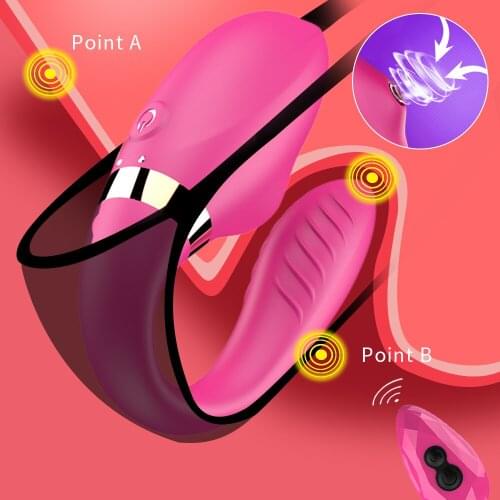 Dildo Vibrator For Women U Type Sucker Vibrator Vagina Balls Clitoris Stimualtor Wireless Remote Vibrator Orgasm Toys For Adults