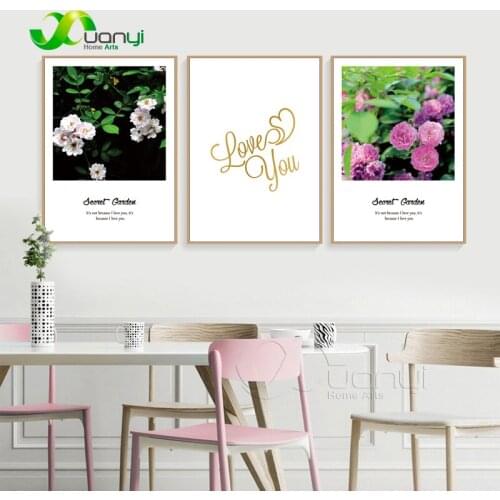 Canvas Nordic Flower Poster Decorative Pictures Canvas Print Oil Painting Home Decoraction Modern Pictures For Kid Room Unframed