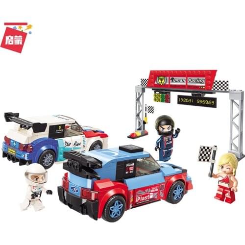 450PCS Building Block 4202 Full Speed Sprint City Racing Sports Car Boy Assembling and Inserting Toy Gifts