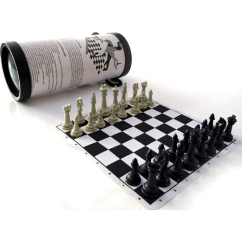 Easy to Carry Roll School Chess And Checkers Set FSN-STR01