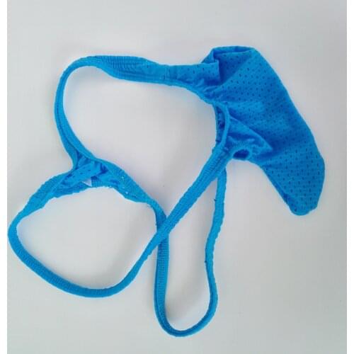 Mens Rocket Thong Bulge Low Rise string airy eyelet nylon spandex