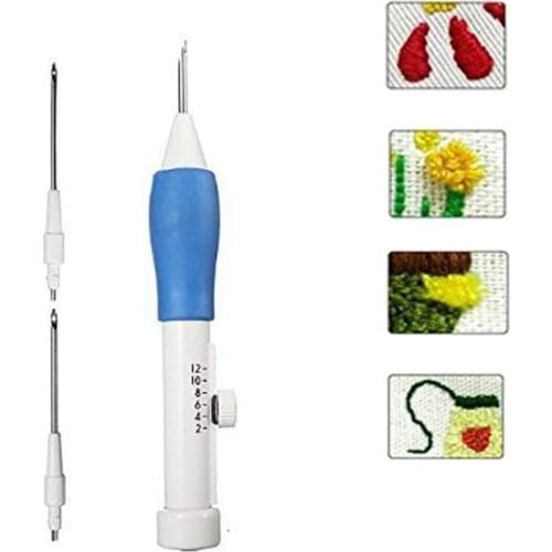 Embroidery Sewing Stitching Punch Needle Punching Set Tool Kit For Plastic DIY Crafts Magic Embroidery Pen Set