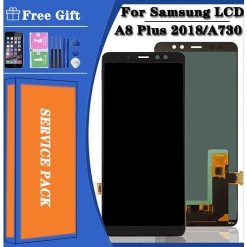 Original For Samsung Galaxy A8 Plus 2018 A730 Lcd Display Touch Screen Digitizer Assembly For Samsung A8+ A730F A730F/DS Lcd