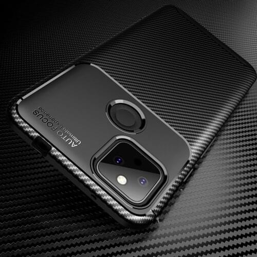 Carbon Fiber Pattern Luxury Fundas TPU Bumper Cover For Google Pixel 5A Pixel5A Case Coque Shockproof Shell