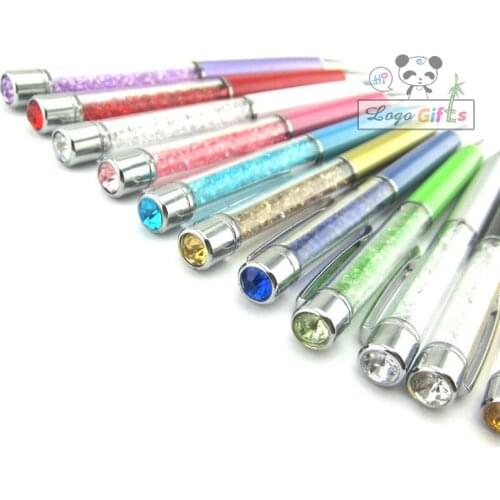 Personalized wedding Favors and gifts crystal pens custom print with wedding date/names for wedding backdrops party decorations
