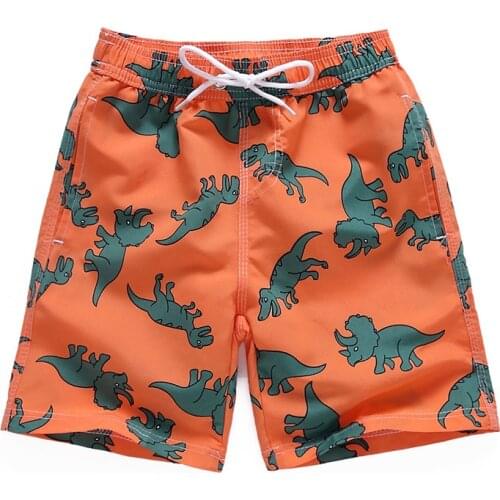 Casual Quick Drying Beach Pants For Boys Loose Shorts Hot Spring Swimming Trunks Trend Straight Boy Baby Swimwear