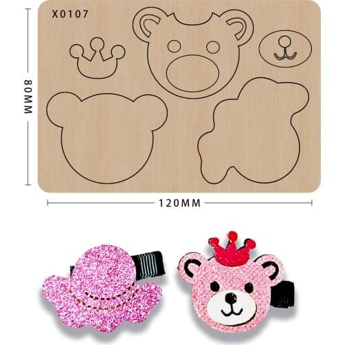 Cutting dies wooden DIY Hairpin making decor supplies dies template Suitable for common die-cutting machines in the market