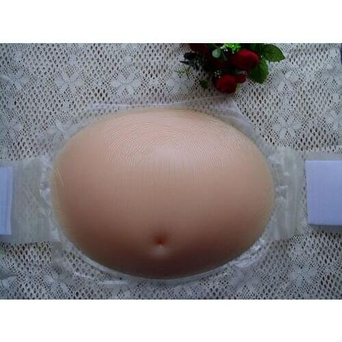 6-7 month 1850g comfortable realistic silicone fake belly False Jelly Belly for cosplay and false pregnancy belly