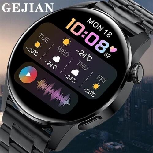 GEJIAN New Bluetooth Call Smart Watch Men Full touch Screen IP68 Waterproof Sport Fitness Watch For Android Ios Smartwatch Women