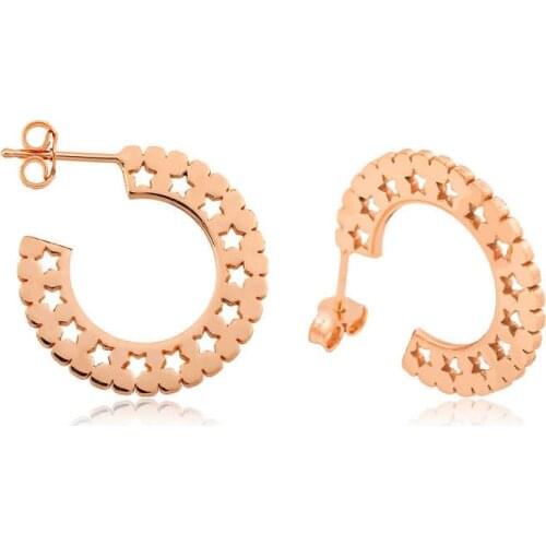 Tevuli 925 Sterling Silver Star Pattern Ring Womens Earrings