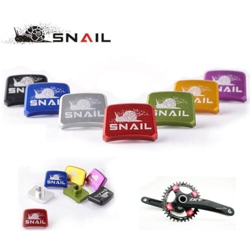SNAIL 4pcs/set Crankset Nut Ultralight 7075 Aluminum Bike Chain Wheel Nails MTB Road Bicycle BMX Crank Plate Screws With Box