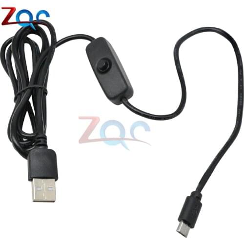 1.5m Micro USB Power Supply Charger Cable Wire with ON/OFF Switch for Raspberry Pi