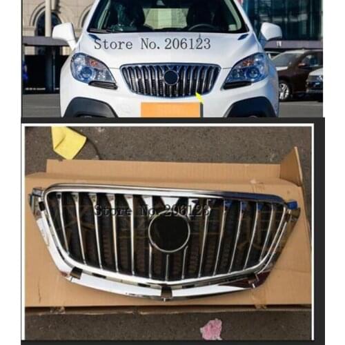 ABS Chrome Front Bumper Upper Radiator Grille Grill Fit For Buick Encore 2013-2016 1PC With logo