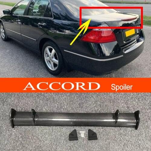 2006 2007 Accord Real Carbon Fiber GT-style Car-styling Sporty Rear Trunk Wing Spoiler for Honda 2006 2007 Accord Sedan 4-Door