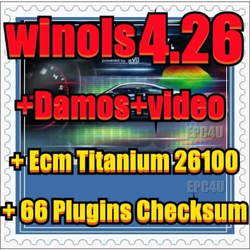 2020 HOT sale Newest WinOLS 4.26 With 66 Plugins And Checksum WinOLS V4.26 More Functions Auto ECU Chip Tuning Software VMWARE