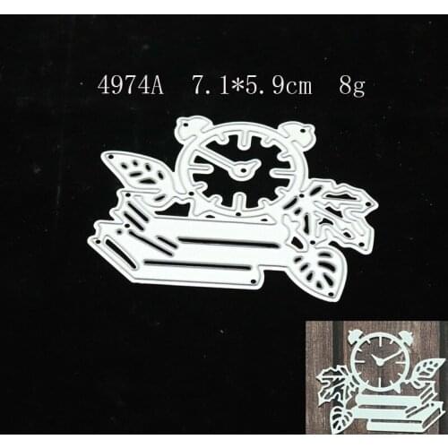 2021 Clock Metal Cutting Dies DIY Scrapbooking Paper Photo Album Crafts Knife Mould Cards Embossing Mold Stencils for Decor