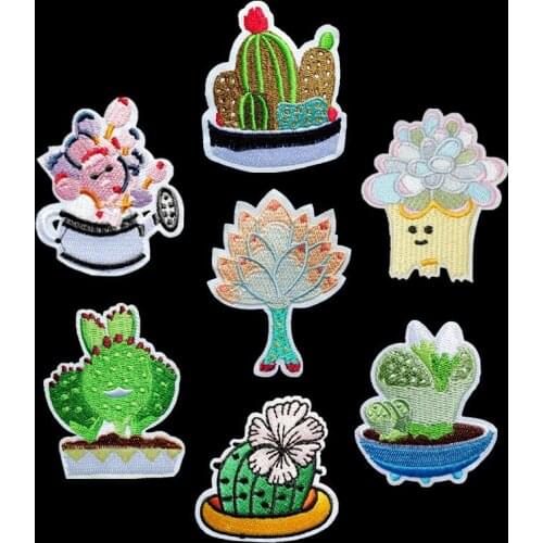 5pcs/set Mushroom Plant Embroidery Applique Patches for Clothing Badge Patch Applique for DIY Clothes Jackets Sewing Craft