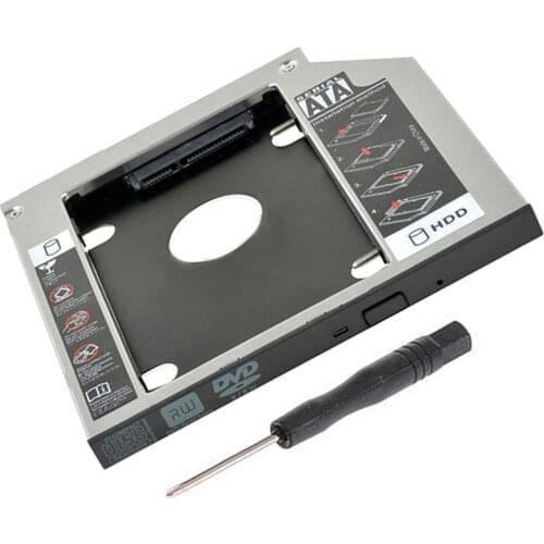 9.0mm 2nd Hard Drive SSD HDD Caddy Adapter for Lenovo IdeaPad 100 100-15IBD 320-15IK 330-15IK + For Lenovo B5400 GUE0N DU8A5SH