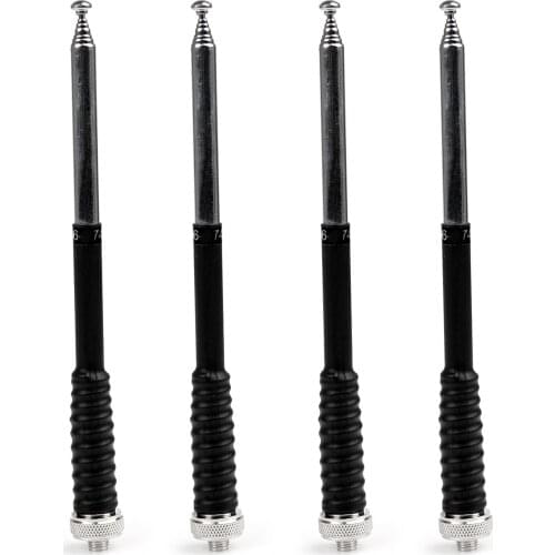 Artudatech 4Pcs Telescopic Spring VHF 136-174MHz SMA-Female Antenna For Kenwood Radio