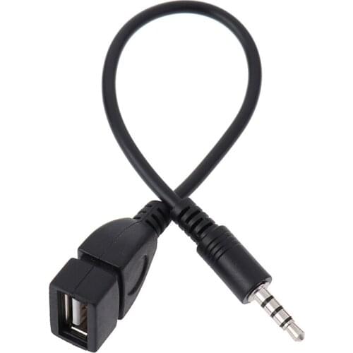 3.5mm Car AUX Audio Cable To USB Audio Cable Car Electronics For Play Music Car Audio Cable