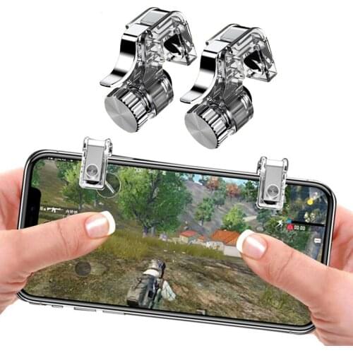 Wireless Metal Gamepad PUBG Mobile Trigger Control Smartphone Gamepad Controller L1R1 L2R2 Gaming Shooter for IPhone Android Z2