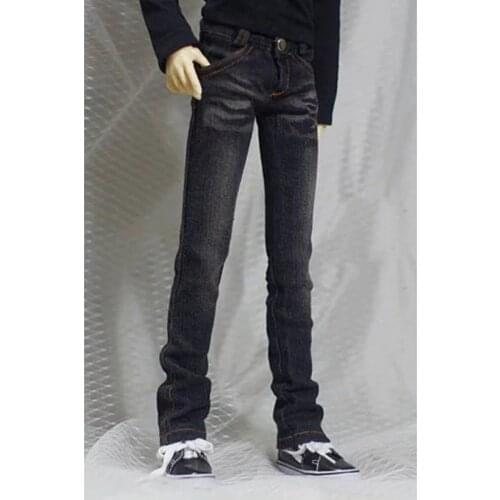 BJD DOLL Black Jeans Pants Trousers Outfits Clothing For 1/4 Male 1/3 SD17 70cm24" Tall SD DK DZ MSD AOD DD Doll Wear