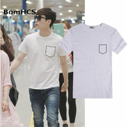 BomHCS Kpop EXO LAY D.O. Fans Support t shirt Boys Girls Gift Summer Cotton Short Sleeve Tee Tops