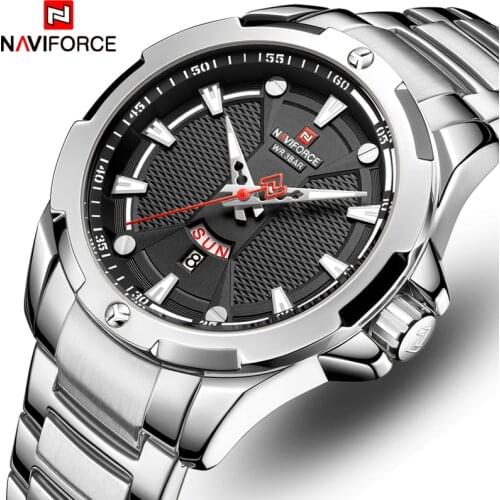 Top NAVIFORCE Mens Watch Brand Fashion Luxury Quartz Men Watches Waterproof Sports Male Military Wrist Watch Relogio Masculino