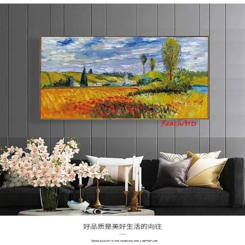 Home Decoration Hand Painted Picture On Canvas Landscape Modern Printing Board Interior Accessories For Wall Artwork Room Decor
