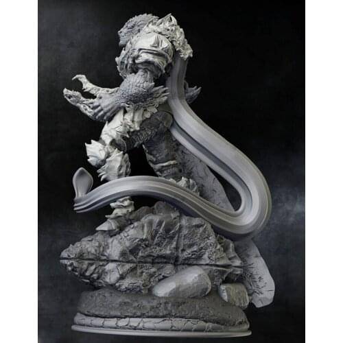 75mm 10cm 100mm Resin Model Kits Lizard Man Figure Unpainted No Color DW-025