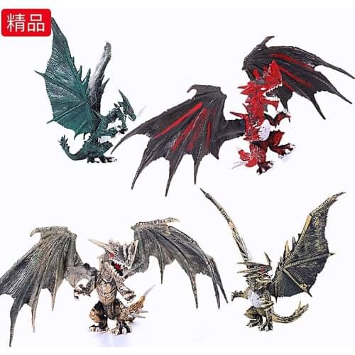Pterodactyl Flying Dragon Fire-breathing Dragon Wing Model 15cm Childrens Dinosaur Toy Decoration Model Hand-made Toy