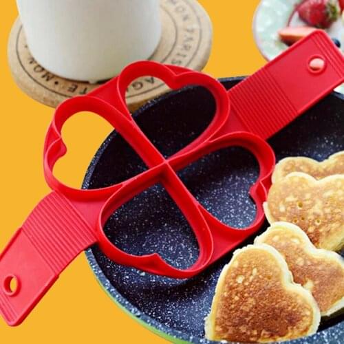 Egg Pancake Ring Nonstick Pancake Maker Mold Silicone Egg Cooker fried egg shaper Omelet Moulds for Kitchen Baking tools