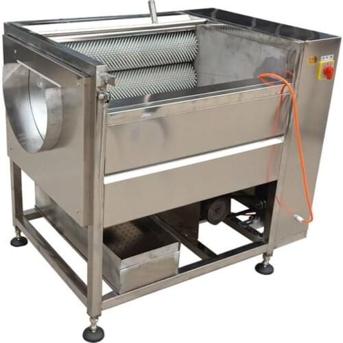 Commercial root vegetable fruit sweet potato washing and peeling machine