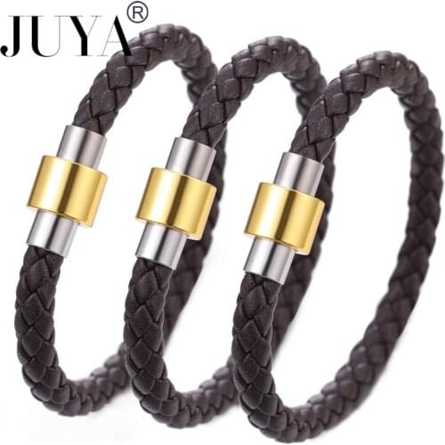 JUYA 100% Genuine Leather Round Thong Cord Leather Cord String Rope for DIY Bracelet Jewelry Making Couple friendship bracelet