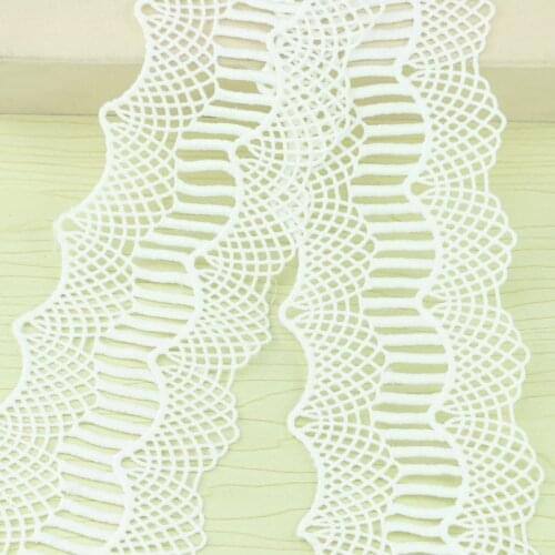 New imported white lace top grade clothing lace fabric accessories