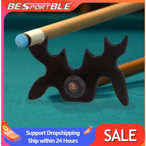 Plastic Snooker Billiards Cue Rack Bridge Head Cross Holder Antlers Rod Pool Cue Stick Holder Pool Table Accessory