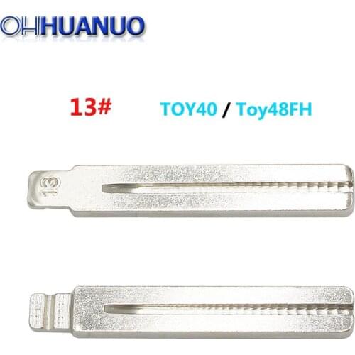2pcs/lot NO.13# Universal Remotes Flip Uncut Blank blade 13 # For Remote KD, TOY40 Toy48FH IX35 Verna for Toyota for Lexus