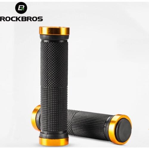 ROCKBROS Bicycle Grips MTB Road Bike Shock Grips Ergonomic Comfortable Grips Unilateral Lock Cycling Grips Accessories