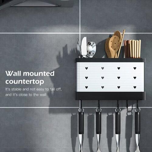 Storage Rack Multifunctional Spoon Fork Chopstick Storage Holder Box Double Layer Cutlery Drain Rack Organizer Racks For Kitchen