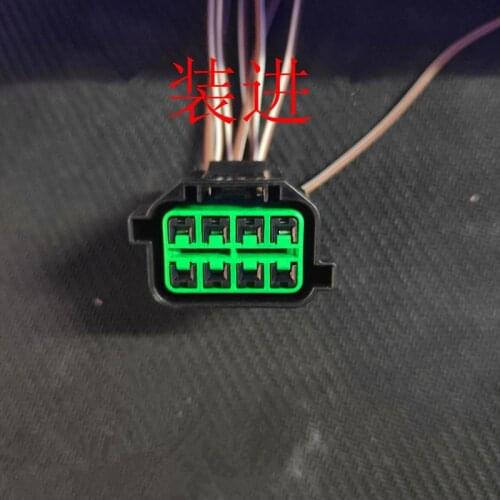 2pcs 8 Pin/Way Female Automotive Headlight Plug Connector Wire Harness Cable HP066-08021 For KIA K2 K3 K5 HYUNDAI Sonata MISTRA