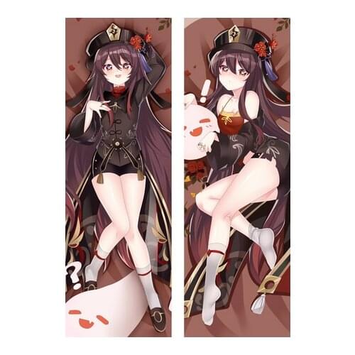 2021-March Update Anime Genshin Impact Hu Tao Mona Ganyu Dakimakura body Pillow case Hugging Body Pillow Cover Case