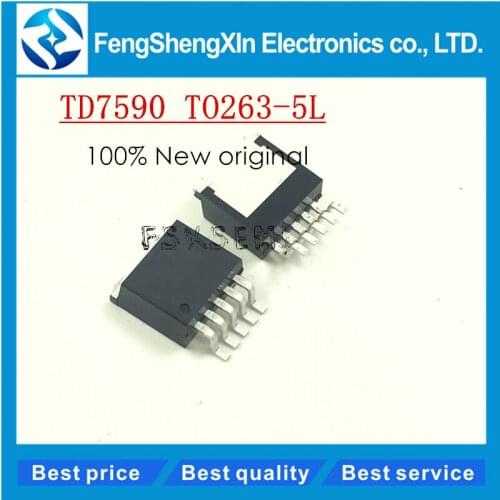 5pcs/lot 100% NEW TD7590 5A 240KHz 36V PWM Buck DC/DC Converter TO263 TD DC/DC power management chip