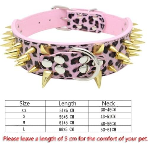 5 Type Anti-bite Pet Collars Pu Leather Adjustable Leather Rivet Spiked Studded Pet Puppy Dog Collar Neck Strap Pet Collars